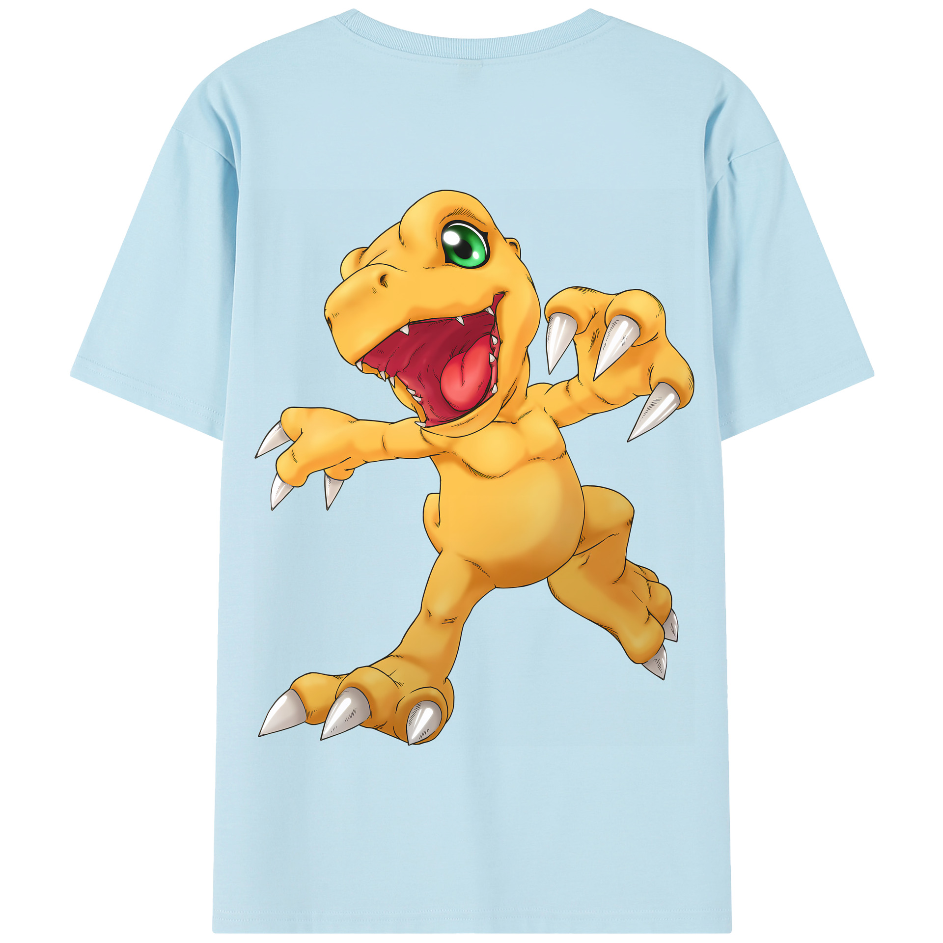 （画像用） Digimon デジタルモンスター/デジモン 綿100％半袖Tシャツ（背面プリント）